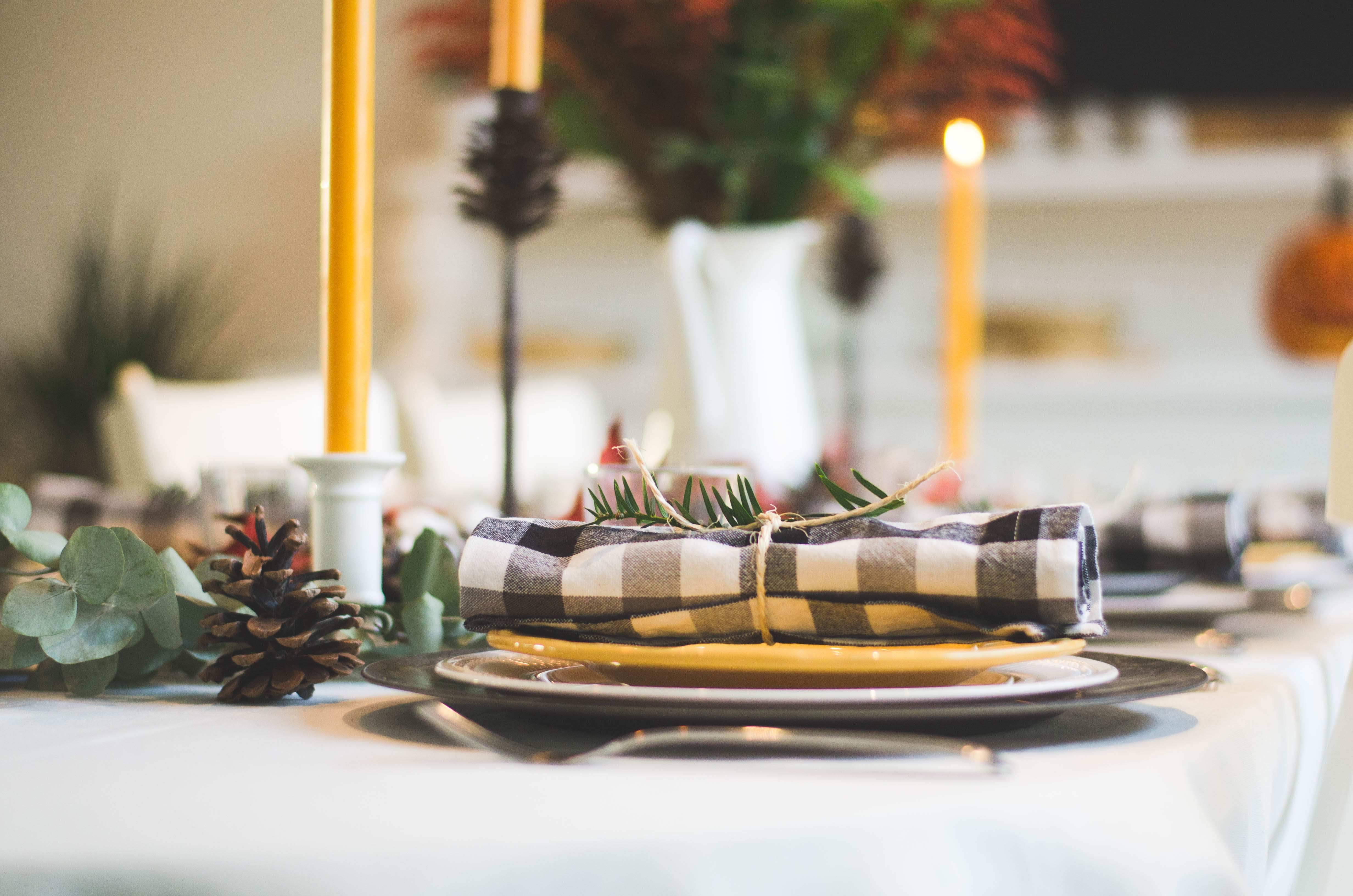 picture of festive table setting